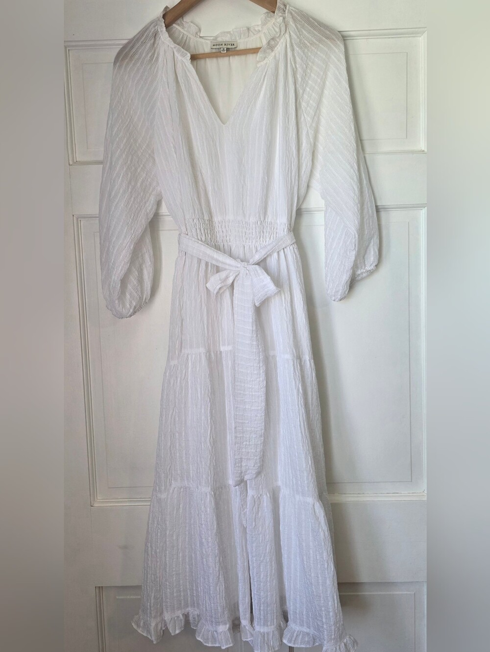 Moon River White Midi Dress